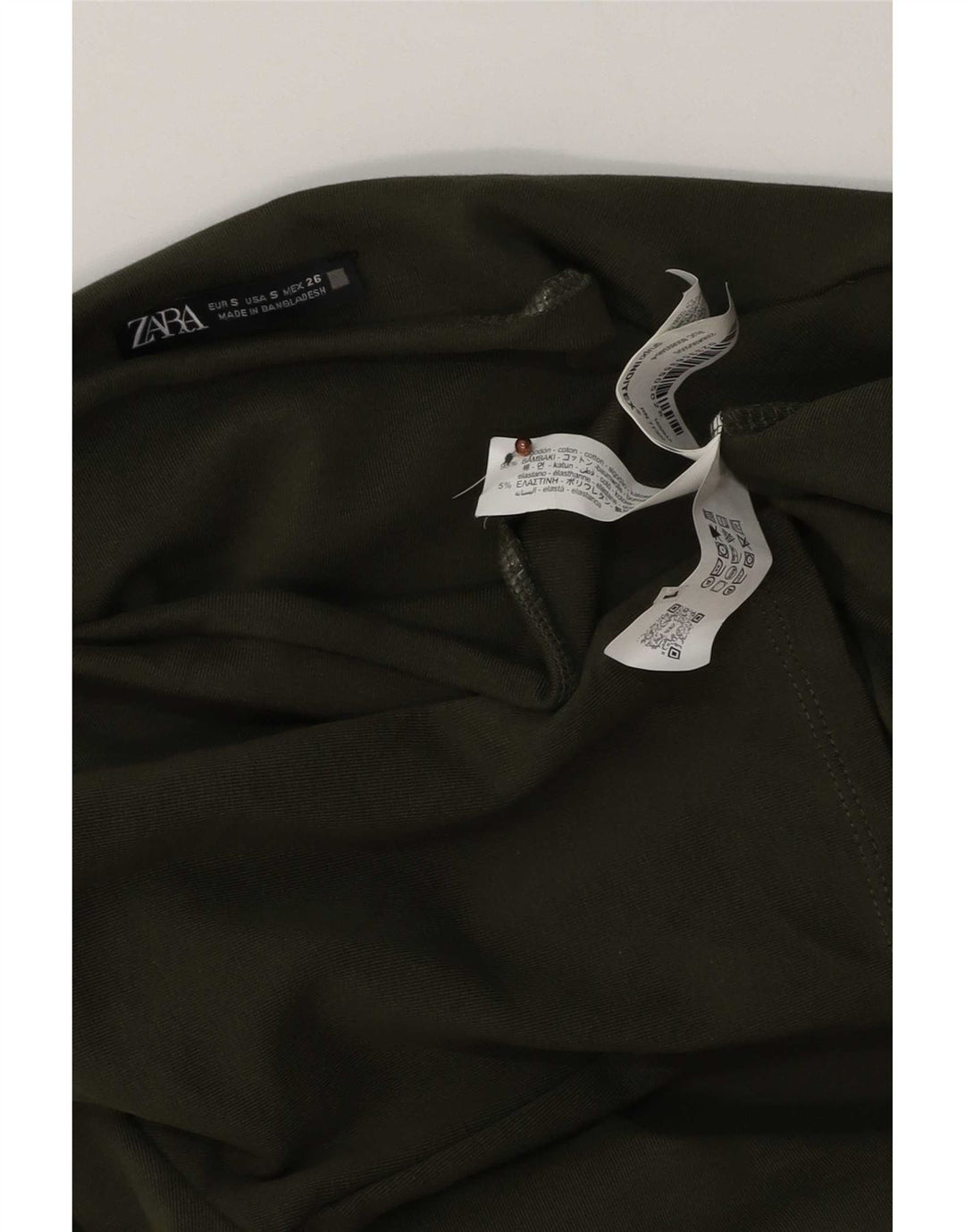 Damska obcisła sukienka Zara UK 10 Small Khaki