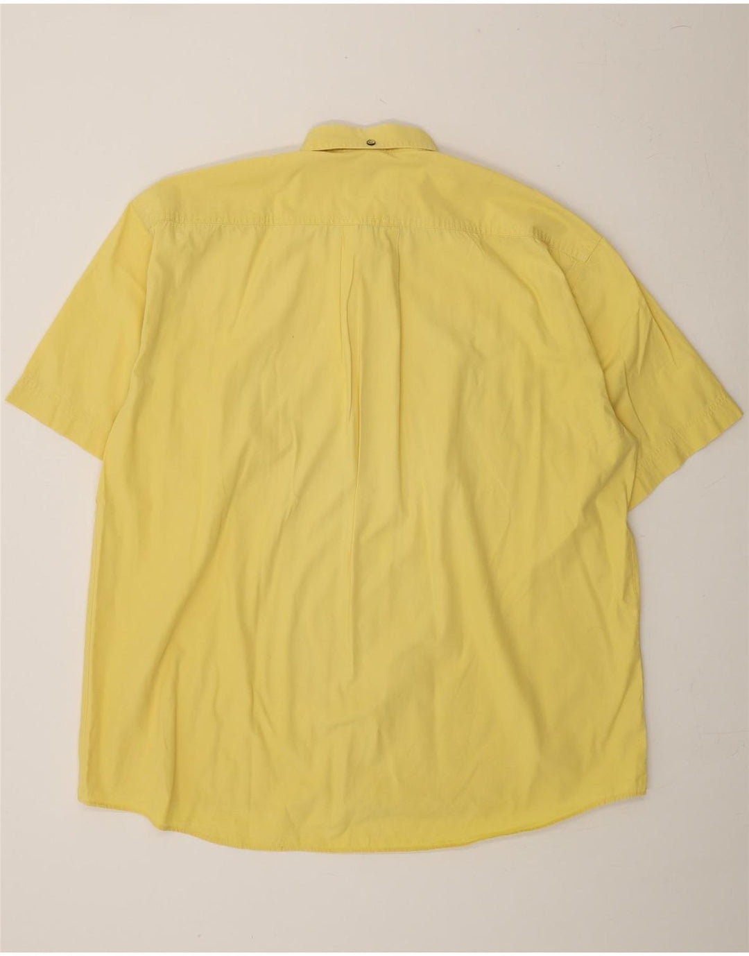 DORNBUSCH Mens Short Sleeve Shirt Size 43/44 XL Yellow Vintage Dornbusch and Second-Hand Dornbusch from Messina Hembry 