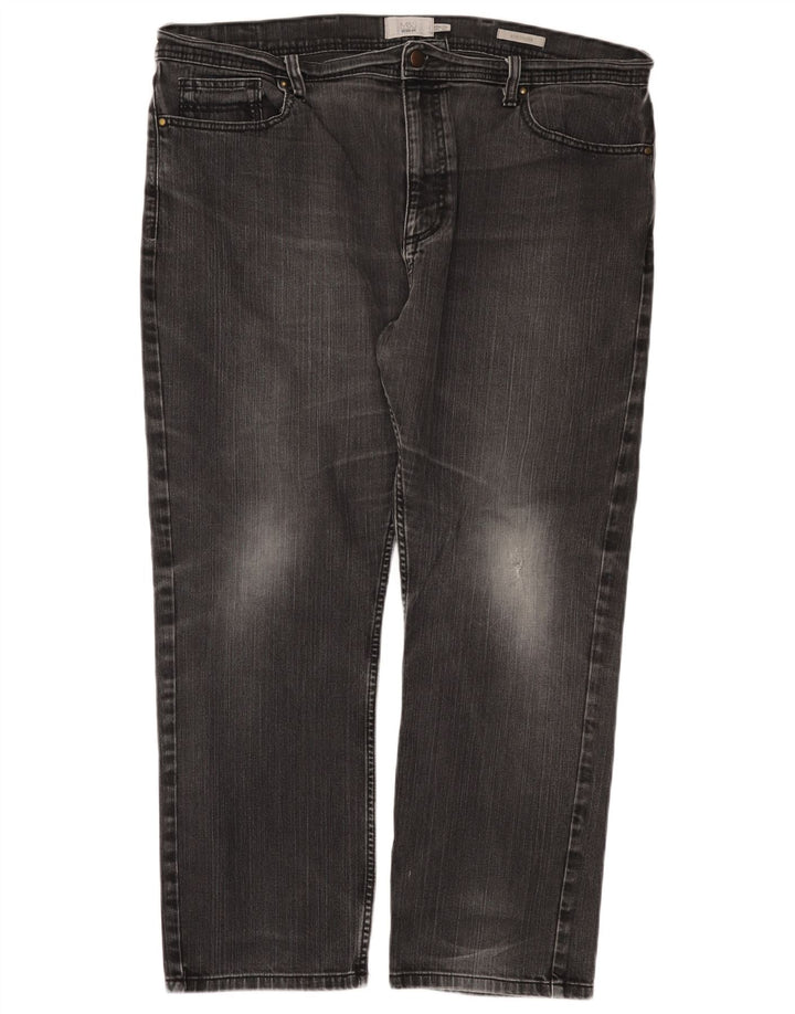 Męskie jeansy Marks & Spencer Regular Straight W40 L29 Czarne bawełniane