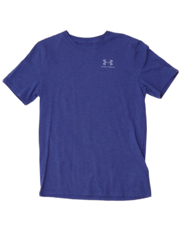 T-shirt chłopięcy Under Armour 13-14 lat XL, niebieska bawełniana w plamki