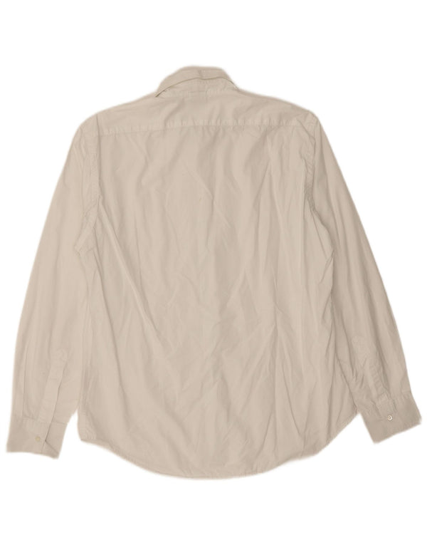 Koszula męska ASPESI, średnia biała bawełna