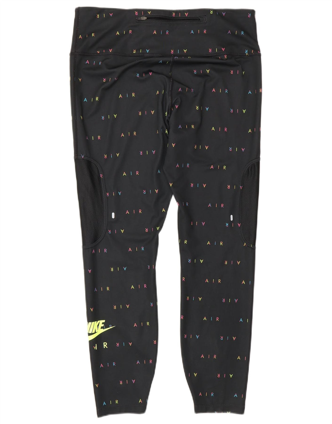 Damskie legginsy NIKE Dri Fit Crop Graphic UK 14, duże, czarne