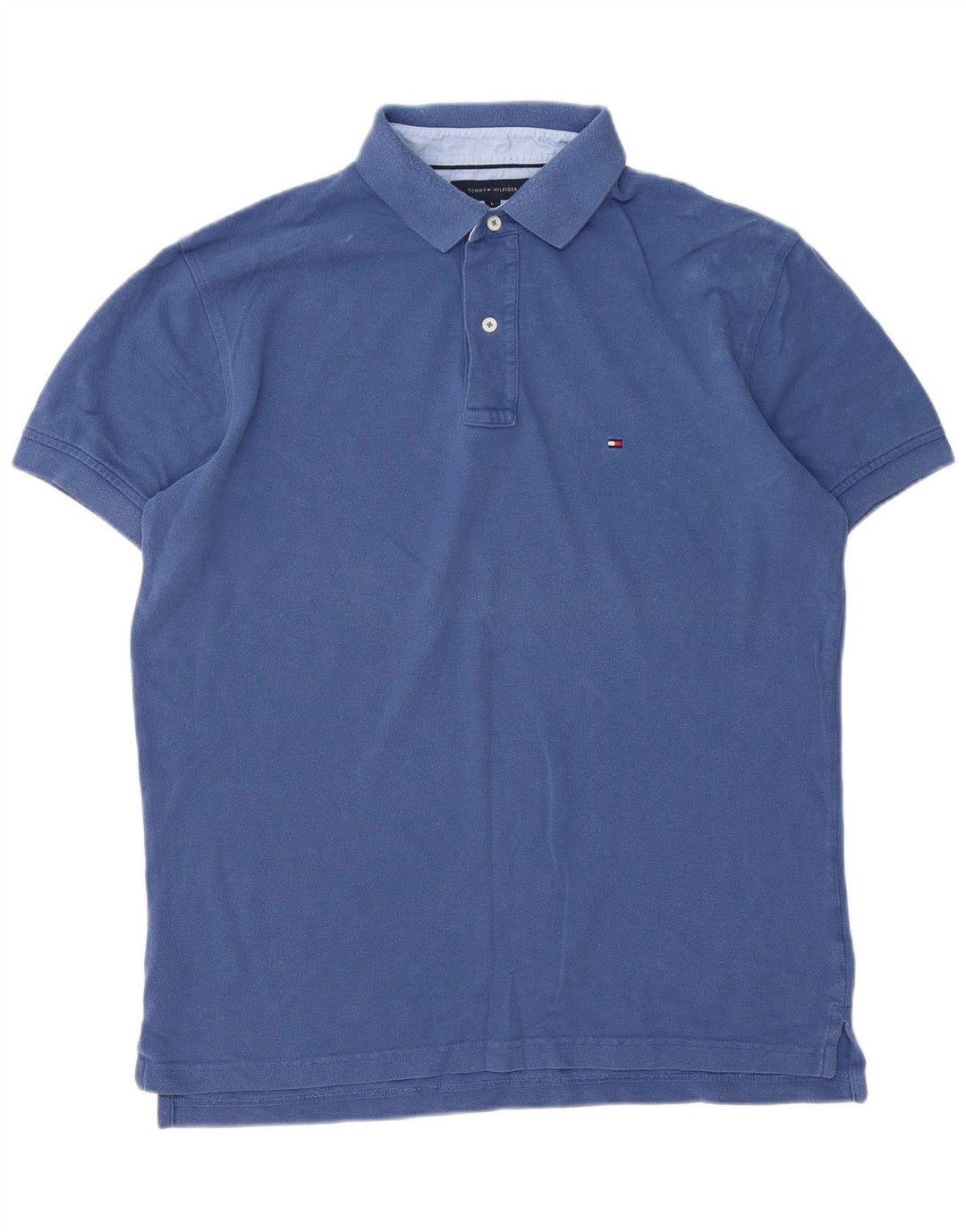 Męska koszulka polo Tommy Hilfiger, duża, niebieska, bawełniana