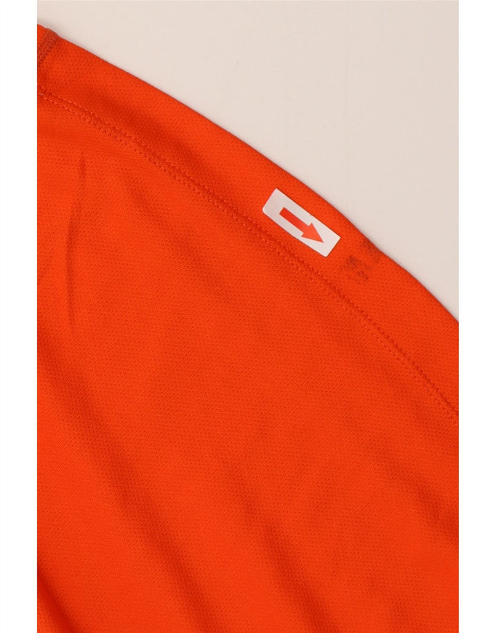 Męski T-shirt NIKE Dri Fit, mały, pomarańczowy blok kolorów