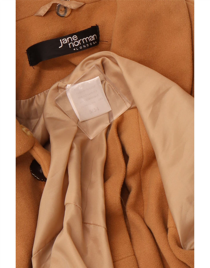 JANE NORMAN Płaszcz damski UK 8, mały, brązowy, poliester