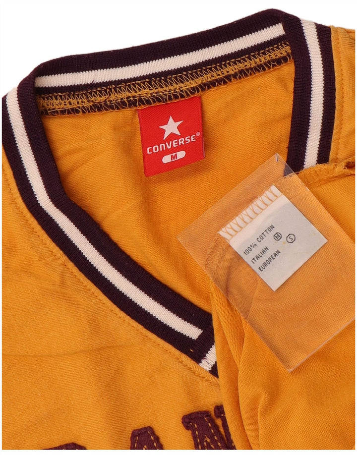 Converse Męska kamizelka z grafiką, średnia żółta bawełna