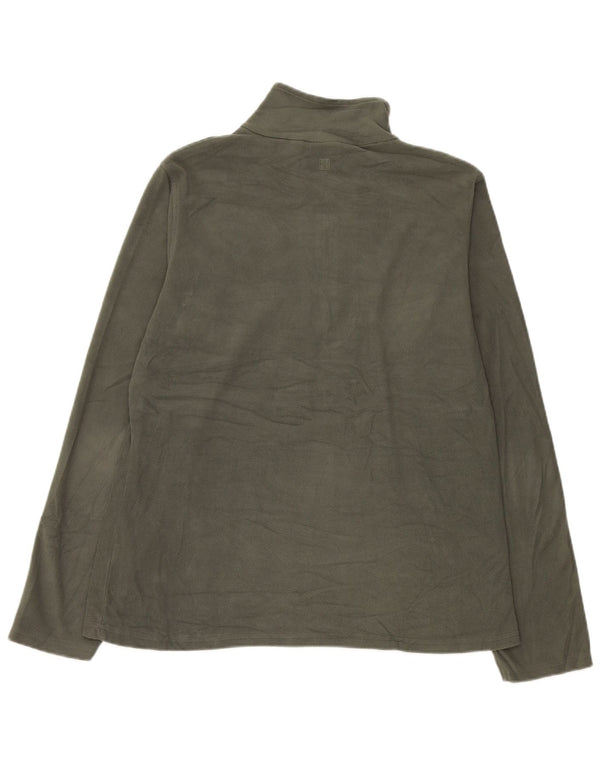 Damski sweter polarowy Mountain Warehouse z zamkiem błyskawicznym, UK 16, duży, khaki