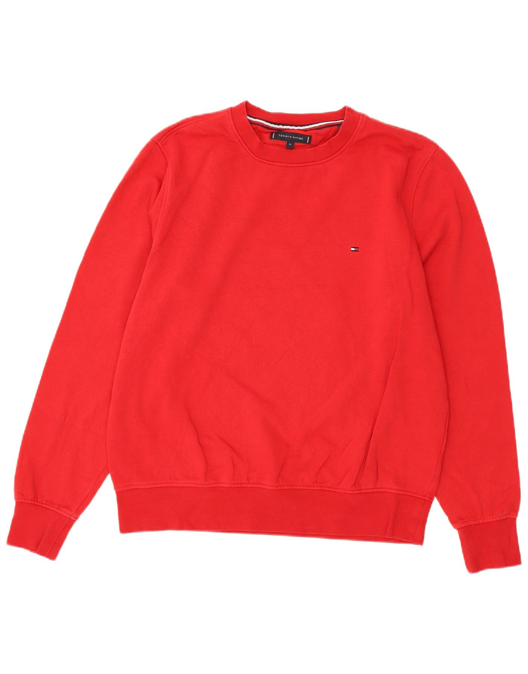 Męski sweter TOMMY HILFIGER XL, czerwony, bawełniany
