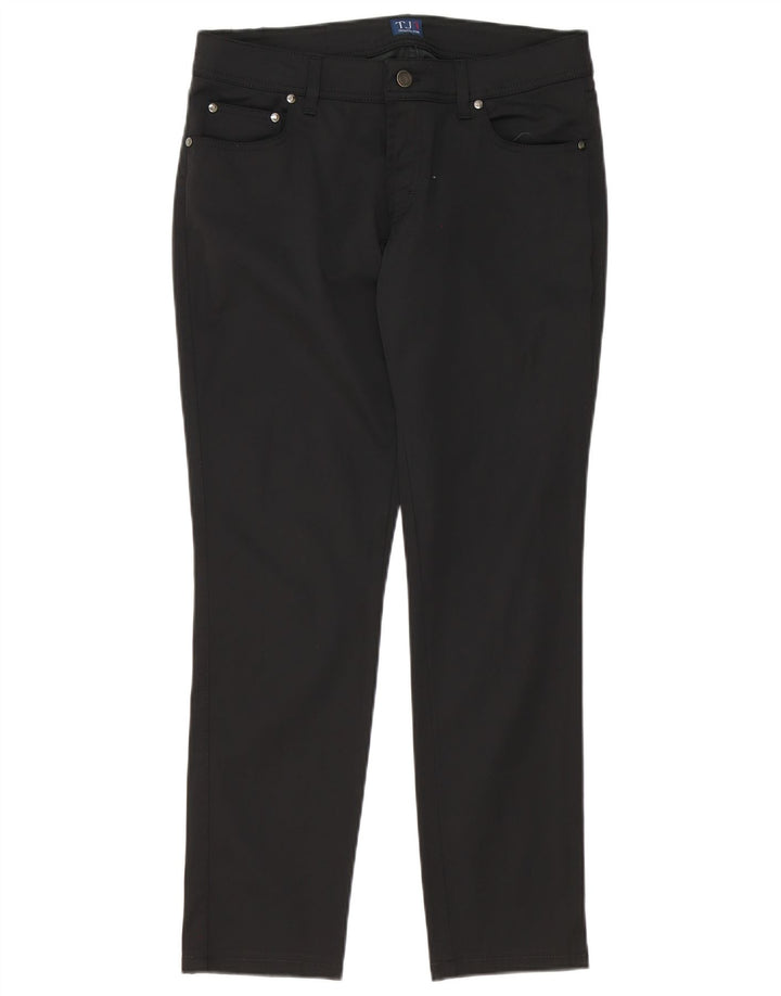Damskie spodnie codzienne Trussardi Slim Fit W31 L29 Czarny poliester