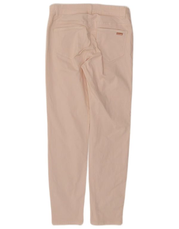 Damskie spodnie codzienne Esprit o kroju slim fit UK 10 Small W27 L27 Różowa bawełna