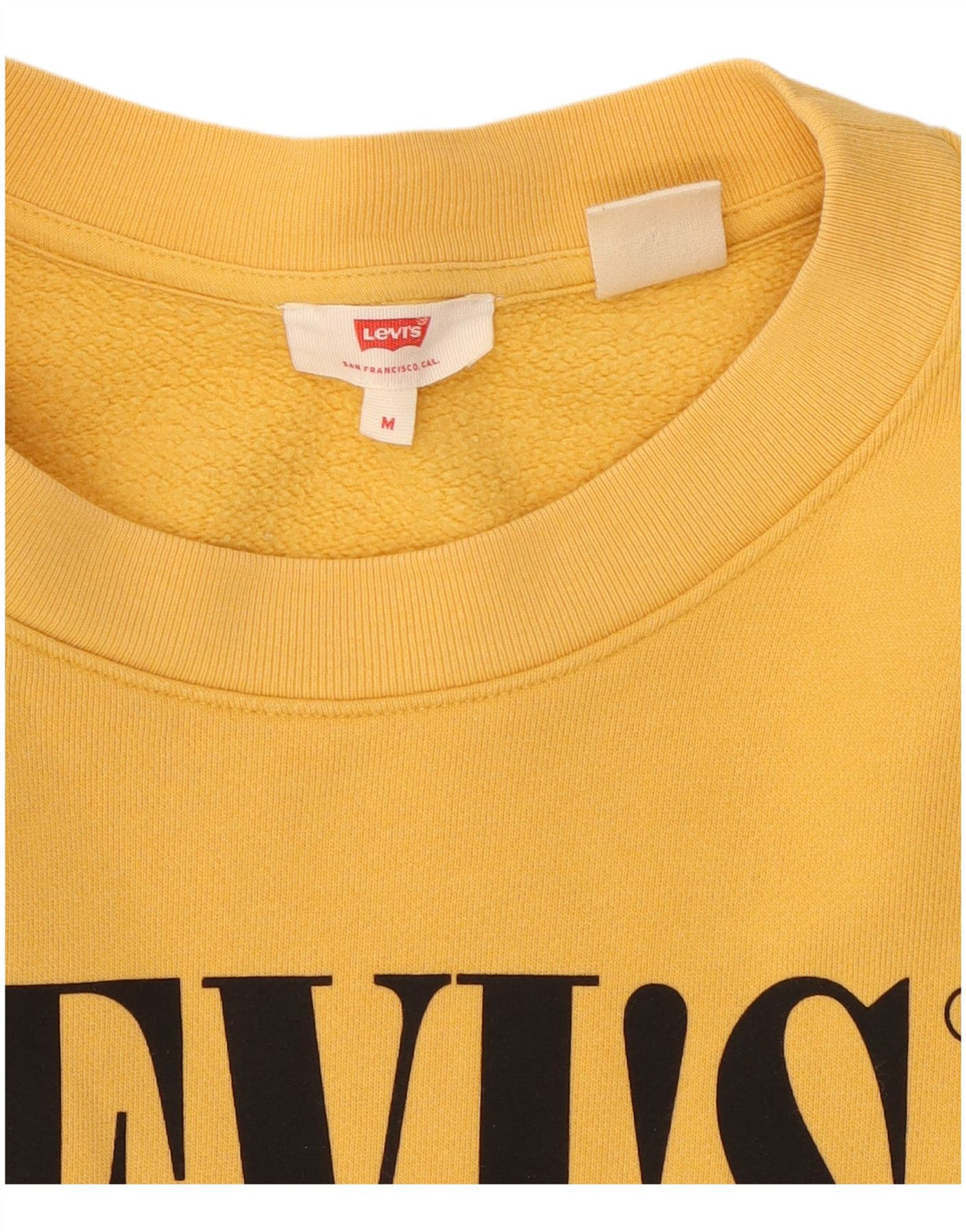 Damska bluza Levi's Oversize Crop Graphic Jumper UK 14 Średni żółty