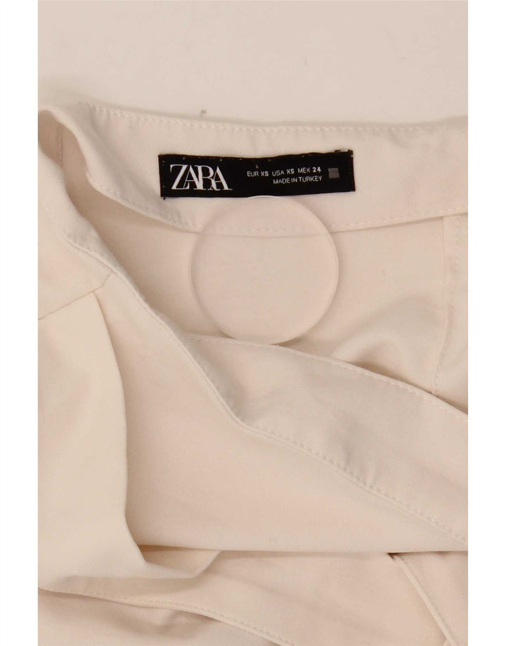 Skort damski Zara XS W24 Biały poliester