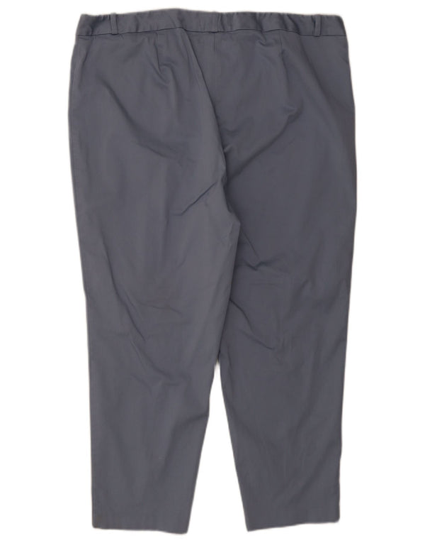 Spodnie damskie Marks & Spencer Slim Fit UK 22 3XL W40 L25 Niebieskie