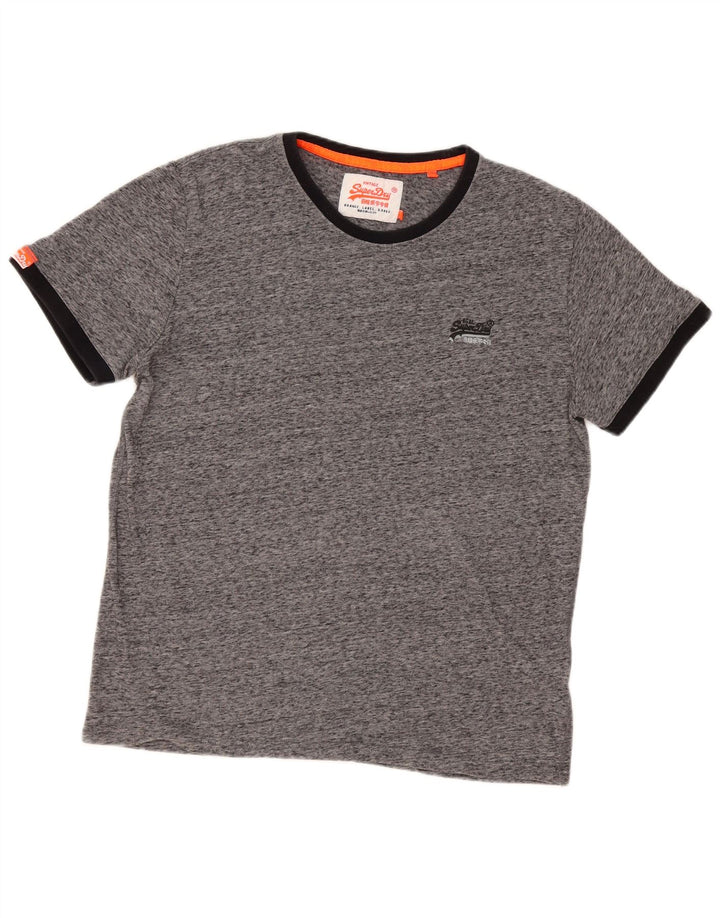 T-shirt męski Superdry 2XL Szara bawełna w plamki