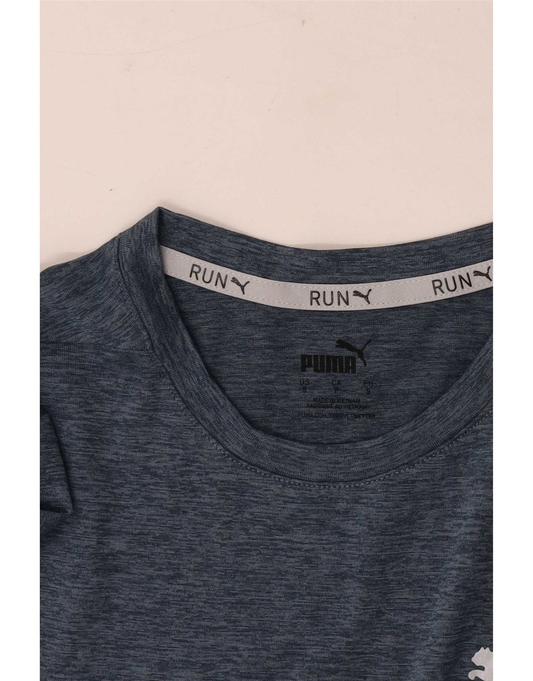 T-shirt męski Puma, mały, granatowy, nakrapiany