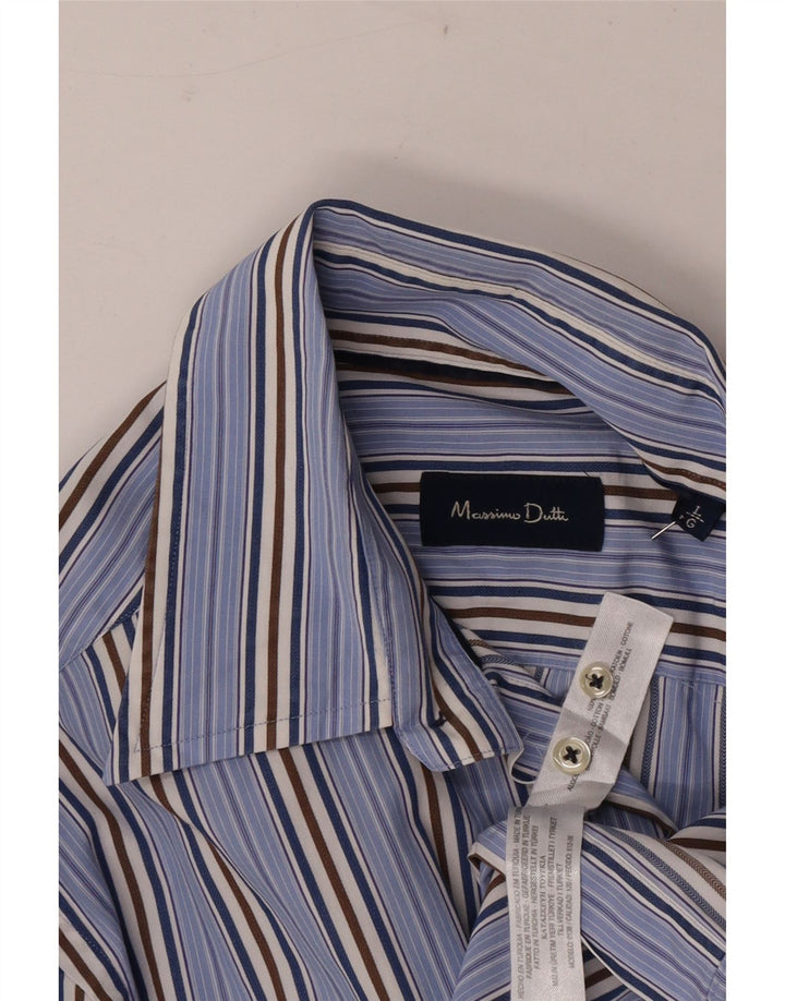 Koszula męska Massimo Dutti, duża, bawełniana w niebieskie paski