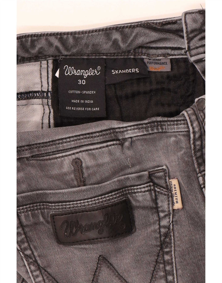 Wrangler Damskie Skanders Slim Jeans W30 L31 Szara bawełna