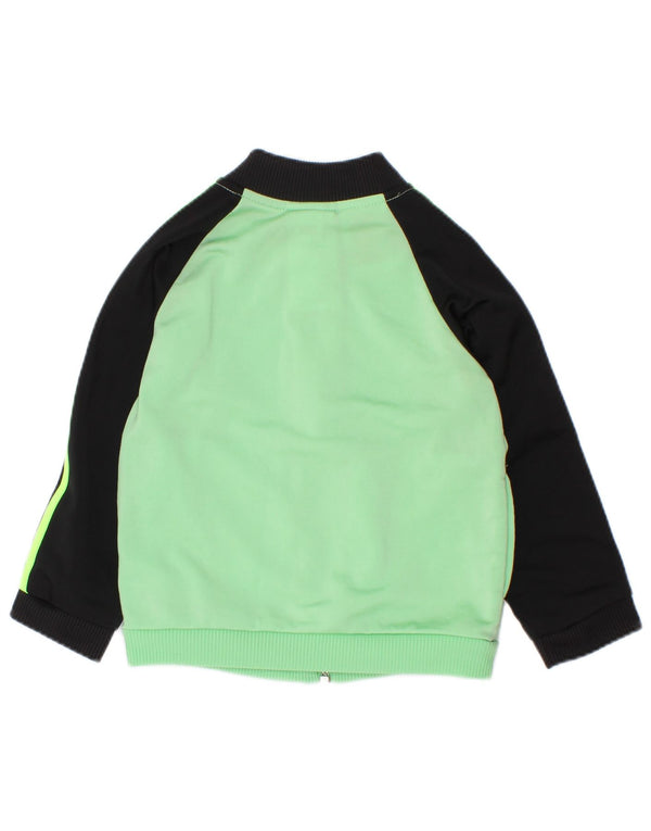 Adidas Baby Boys Tracksuit Top Jacket 12-18 Months Green Colourblock