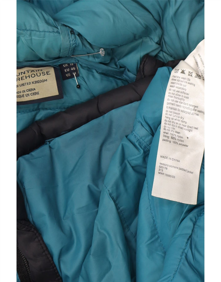 Damska kurtka z kapturem, oversize, wyściełana Mountain Warehouse, UK 18 XL, granatowa