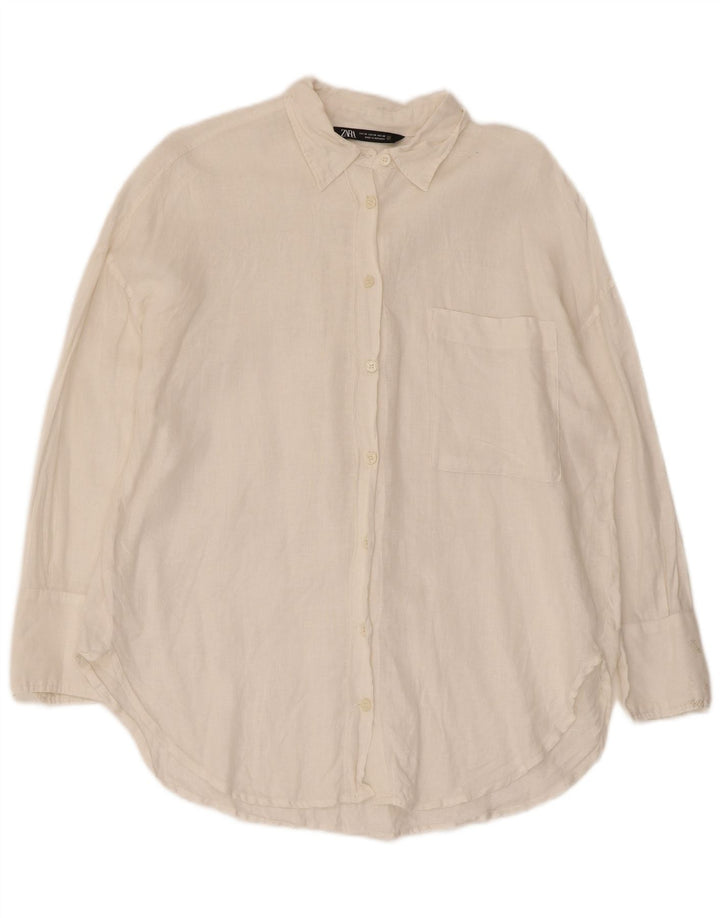 Damska koszula oversize Zara UK 6 XS biała