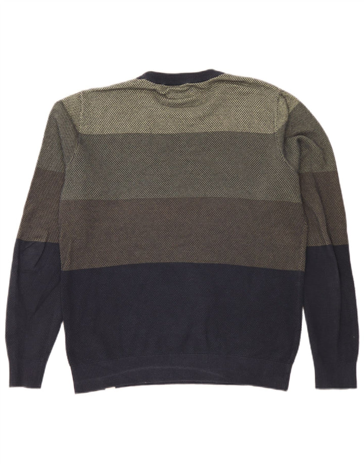 Męski sweter Jack & Jones z okrągłym dekoltem, średni, wielokolorowy blok kolorów