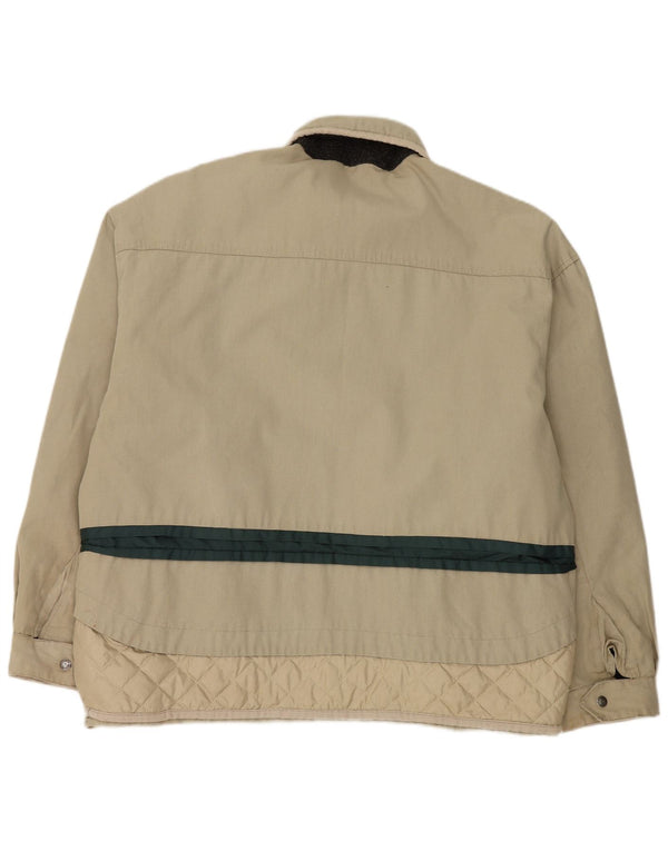 Męska kurtka bomber Vintage UK 42 XL w kolorze beżowym