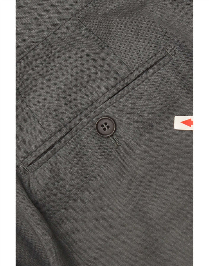 Męskie spodnie garniturowe Hugo Boss W34 L34 szare