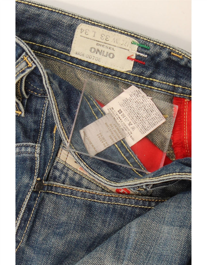Męskie spodenki jeansowe Onijo Diesel W33 Średnioniebieskie bawełniane