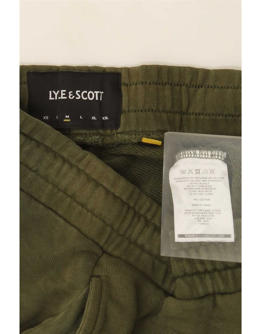Męskie spodnie dresowe Lyle & Scott Joggery, średnia zielona bawełna