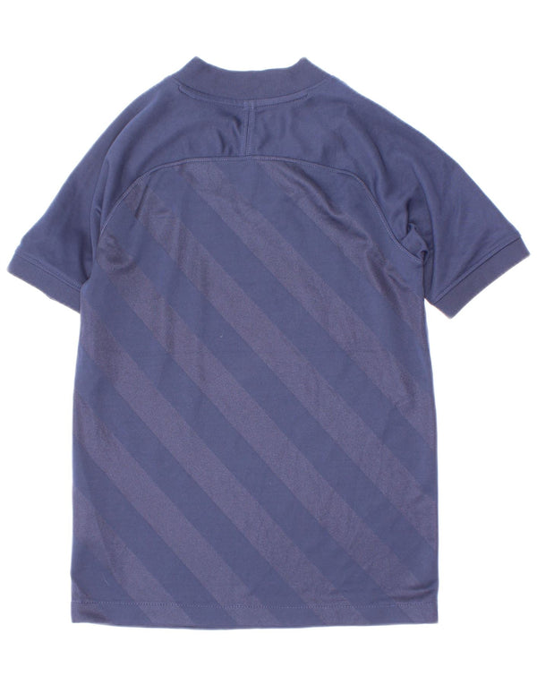 T-shirt chłopięcy Nike Dri Fit, 6-7 lat XS, granatowy poliester w paski
