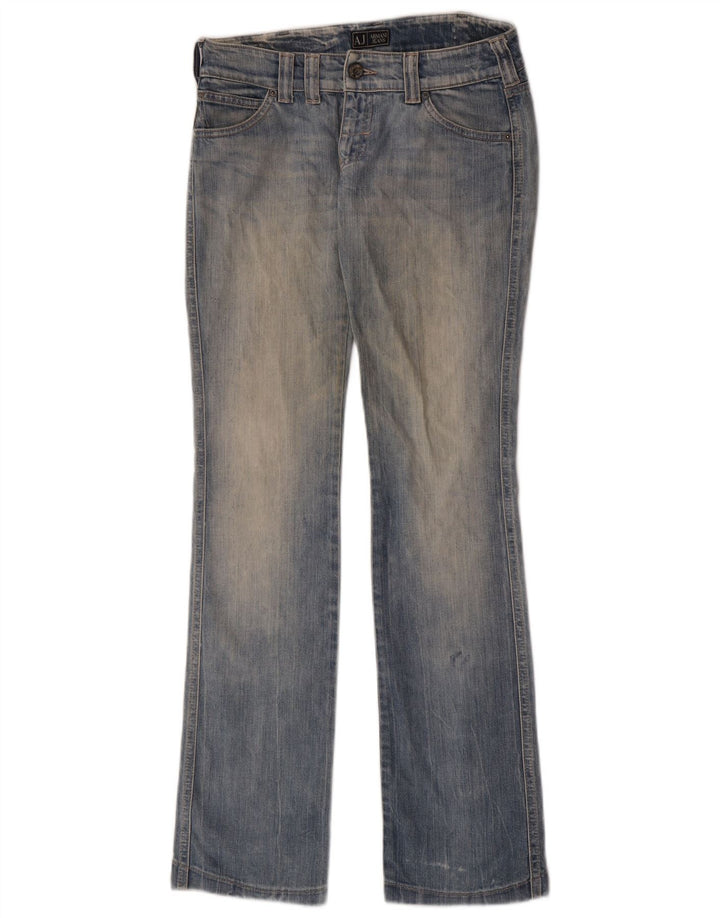 Damskie proste dżinsy Armani W26 L34 niebieskie