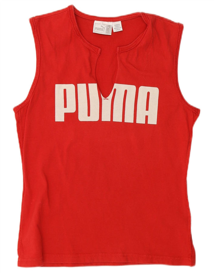 Damska kamizelka z grafiką Puma Top UK 10 Small Red Cotton