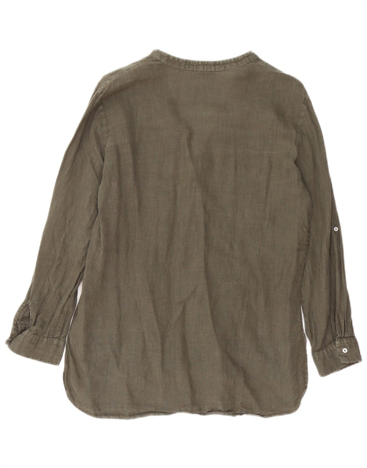 Damska bluzka koszulowa oversize Zara UK 10 Small Khaki