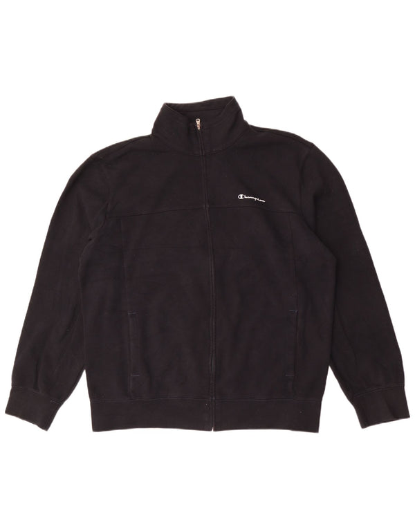 Kurtka męska dresowa Champion 2XL, czarna, bawełniana