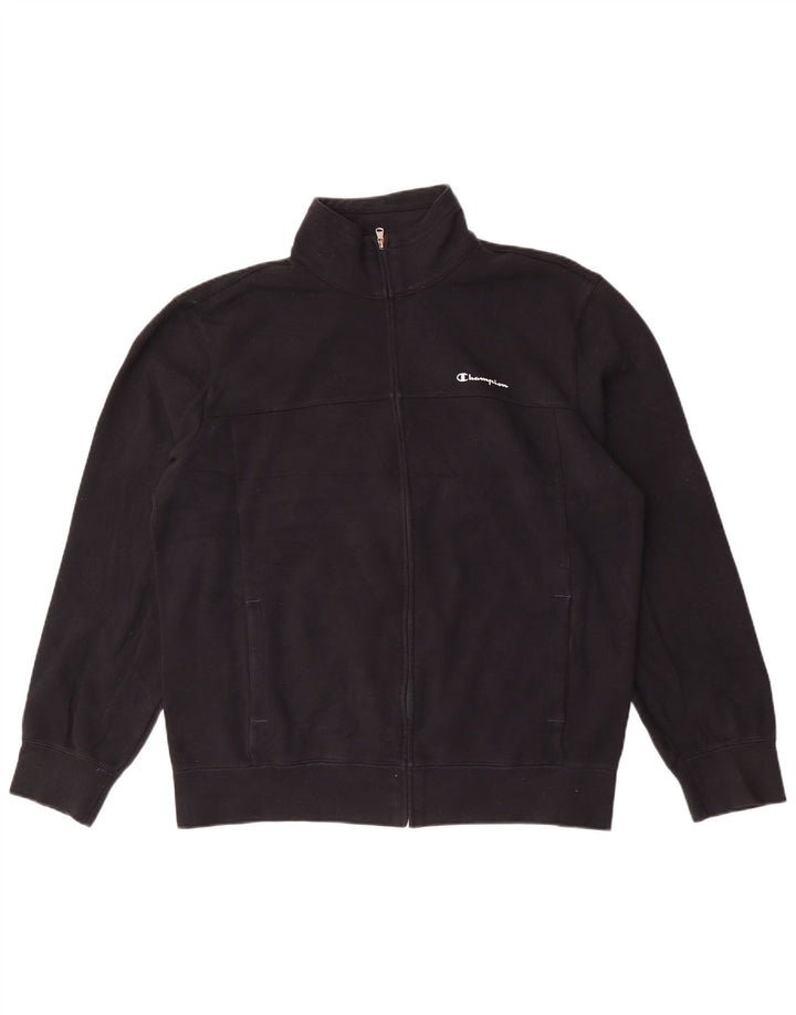 Kurtka męska dresowa Champion 2XL, czarna, bawełniana
