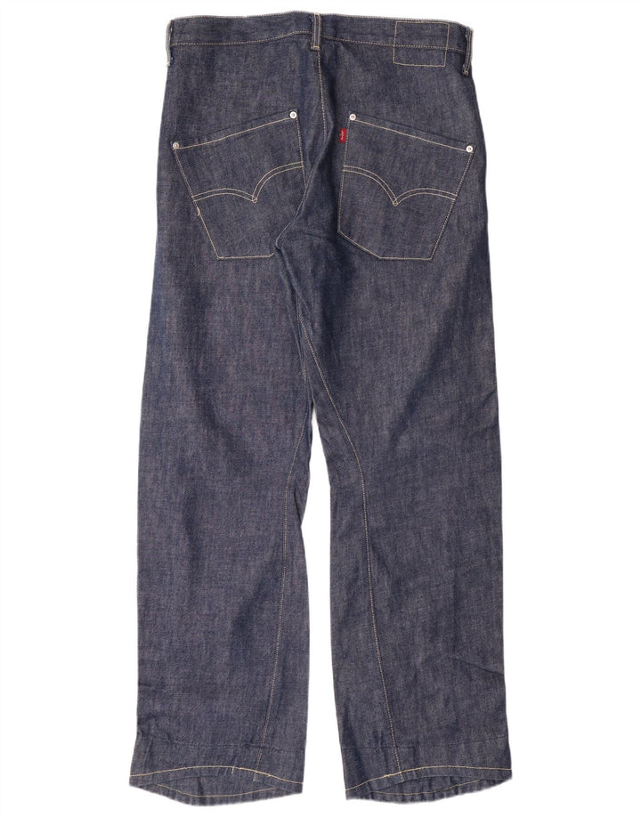 Męskie jeansy LEVI'S 501 Straight W32 L30 Niebieskie, bawełniane, klasyczne