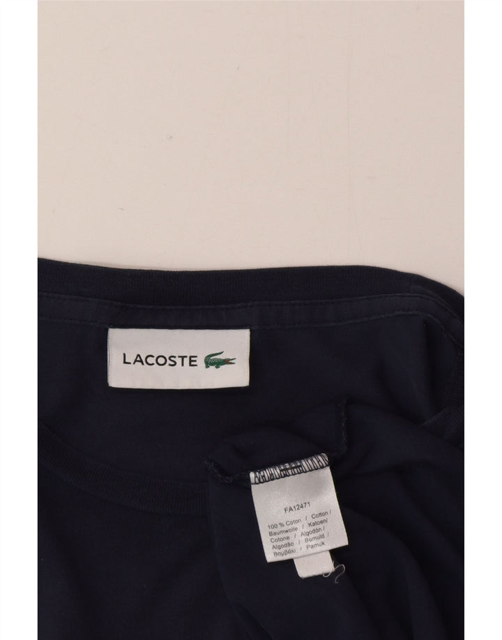 Lacoste Męski T-shirt Top Duży Granatowy Bawełniany