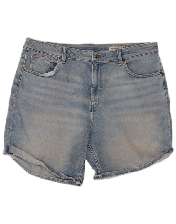 Marks & Spencer Damskie spodenki jeansowe Boyfriend UK 16, duże W38, niebieskie