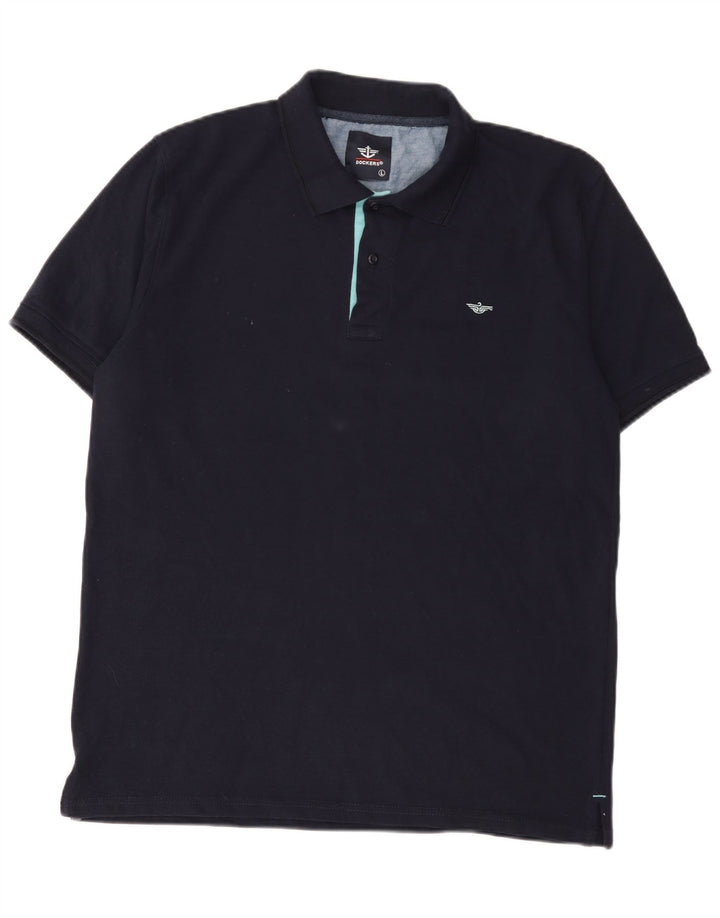 Męska koszulka polo Dockers, duża, granatowa