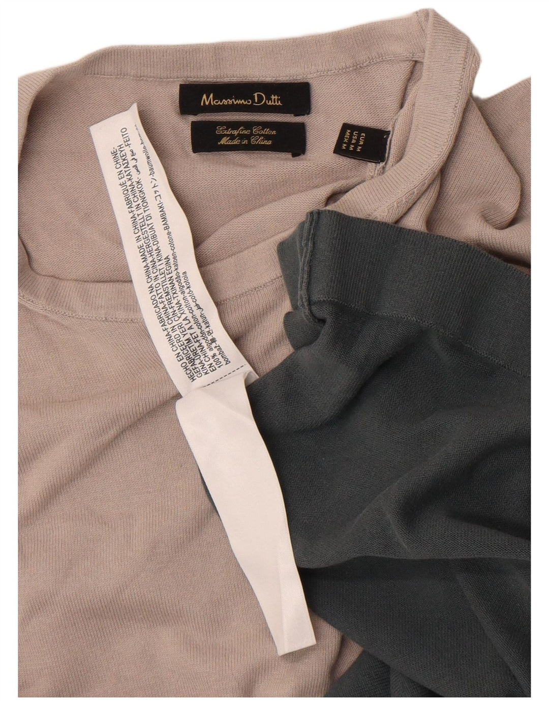 T-shirt męski Massimo Dutti Top, bawełniany, w kolorze średniej zieleni