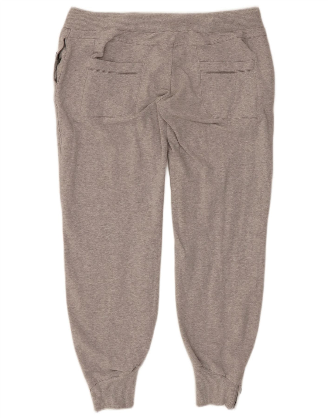 Damskie spodnie dresowe ADIDAS Joggers UK 16, duże, szare, nakrapiane, bawełniane