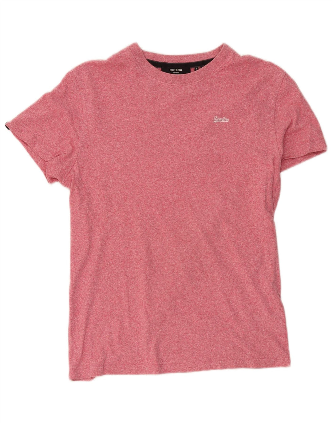 T-shirt męski Superdry Średnio różowy, bawełniany nakrapiany