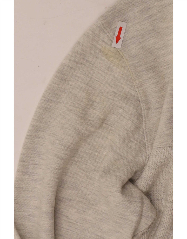 Męski sweter z okrągłym dekoltem Rip Curl, średnioszary, bawełniany w plamki