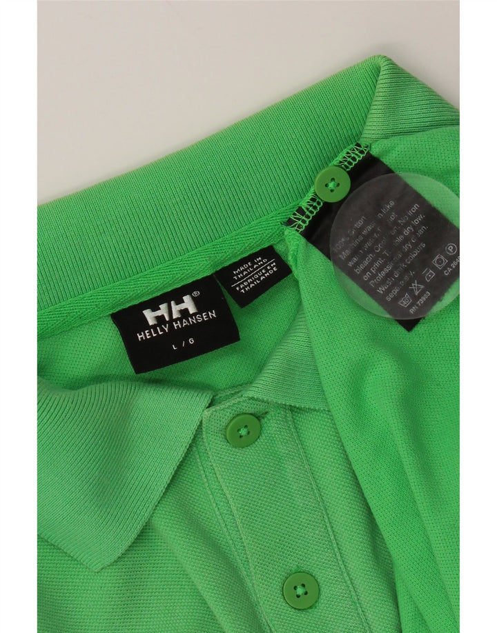 Męska koszulka polo Helly Hansen, duża, zielona, bawełniana