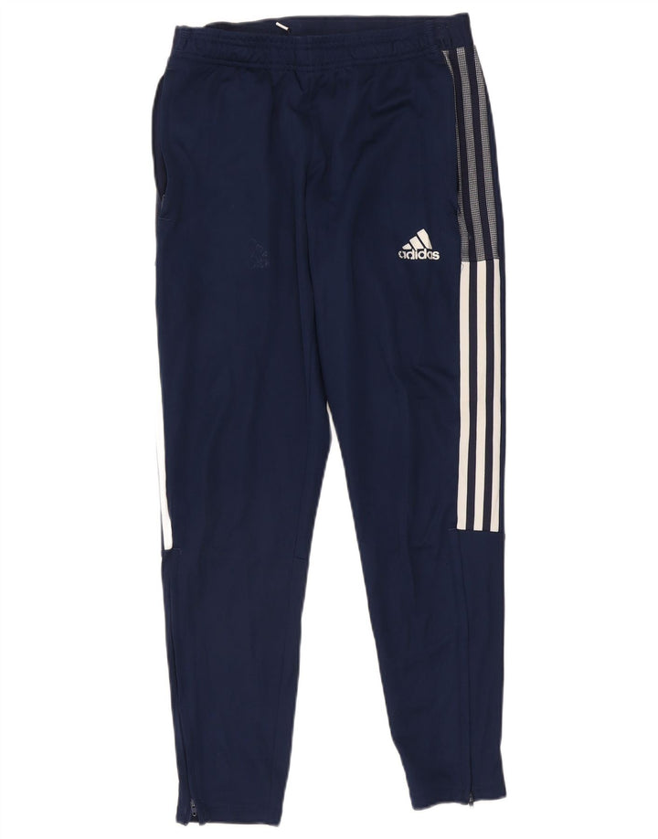 Męskie spodnie dresowe Adidas Primegreen, średni granatowy poliester