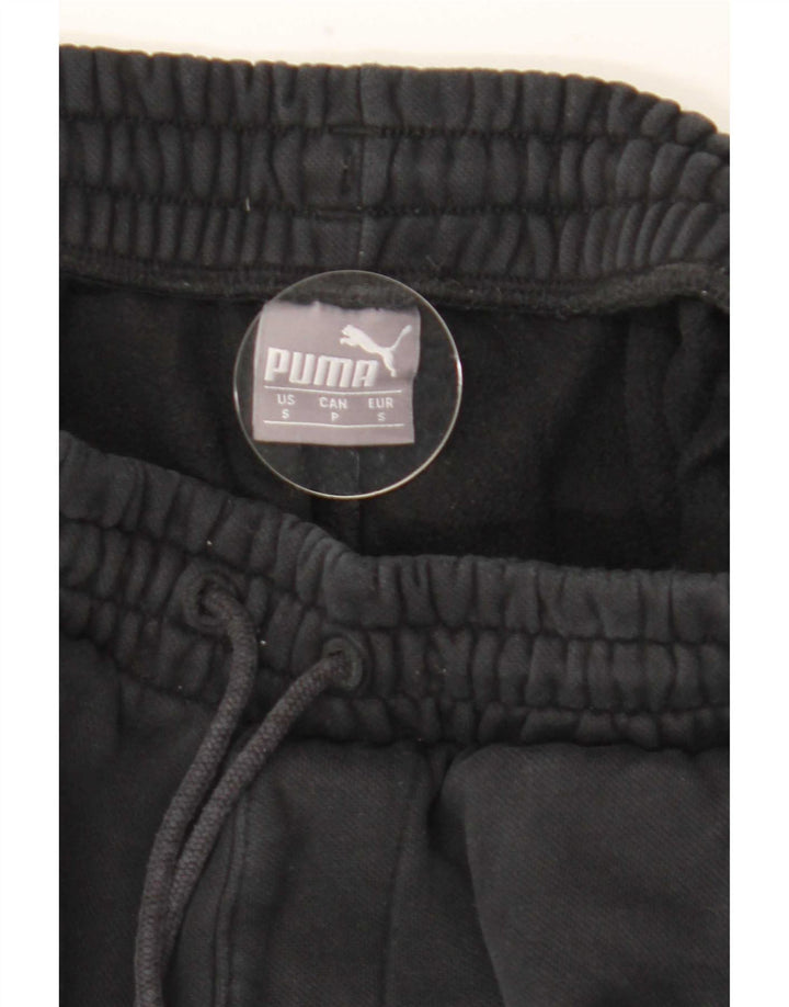 Damskie spodnie dresowe Puma z grafiką, małe czarne