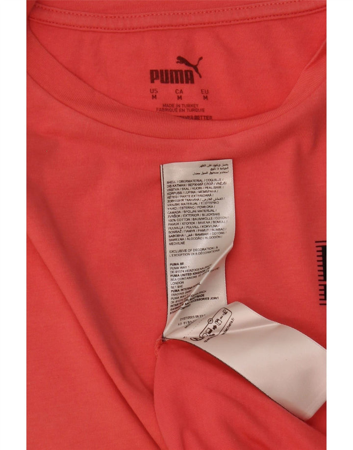 Damska koszulka Puma Top UK 14 Średnia Pomarańczowa Bawełna