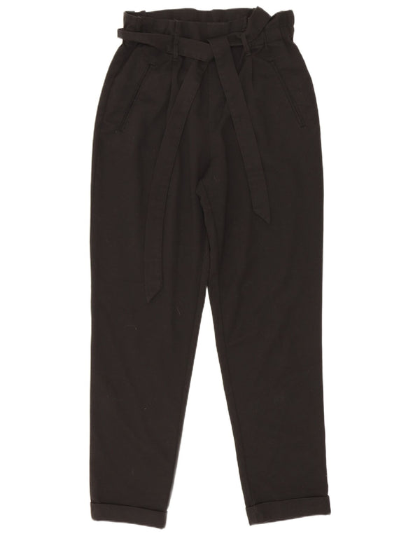 Zara Damskie Trafaluc Zwężane spodnie codzienne z wysokim stanem XS W24 L26 Czarne