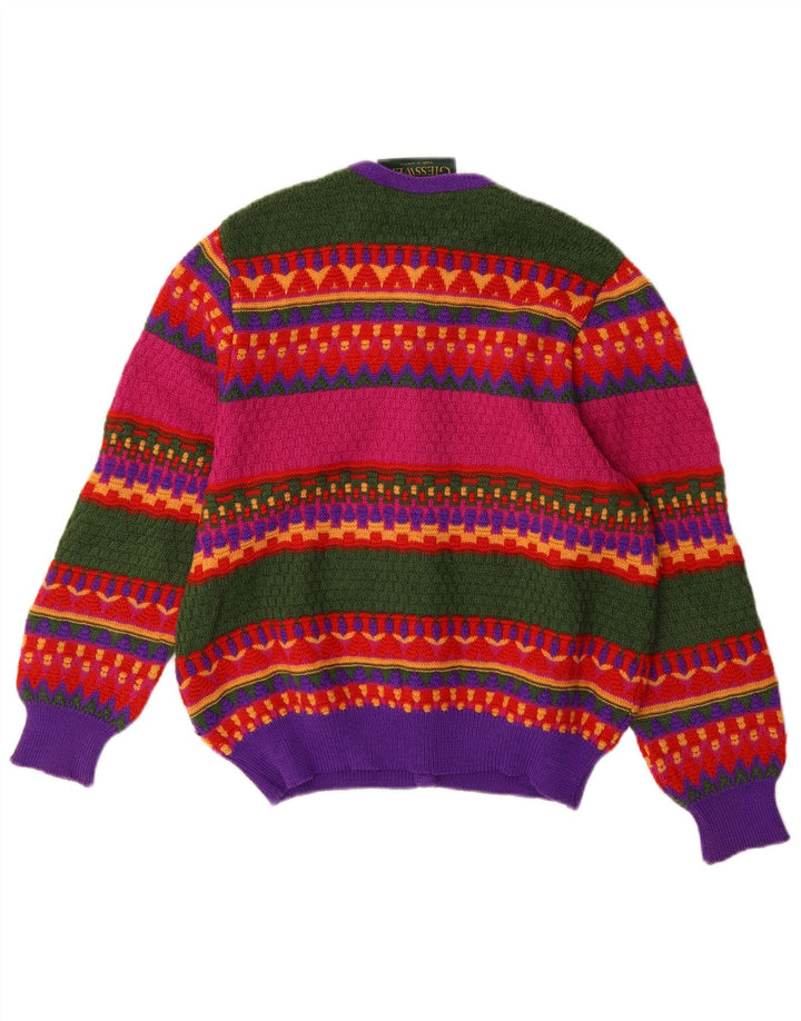 Sweter damski Giesswein UK 14, duży, wielokolorowy, geometryczny