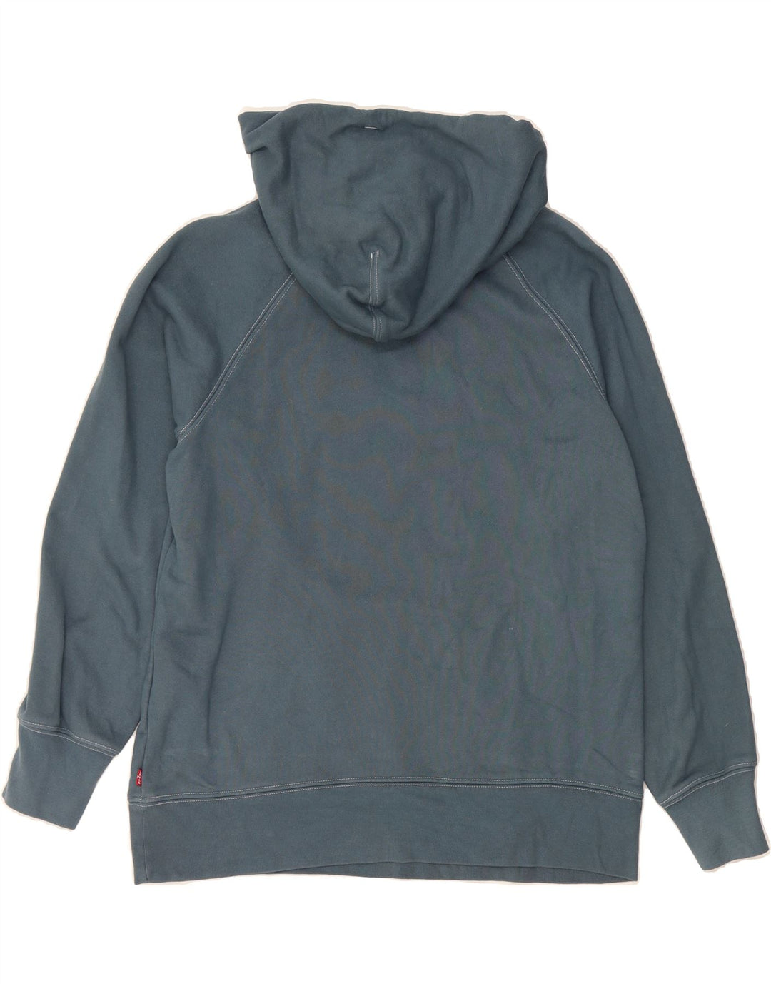 LEVI'S Mens Graphic Hoodie Jumper Small Blue Cotton Vintage Levi's and Second-Hand Levi's from Messina Hembry 
